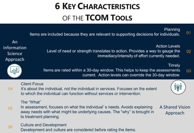 6 Key Characteristics of the TCOM Tools